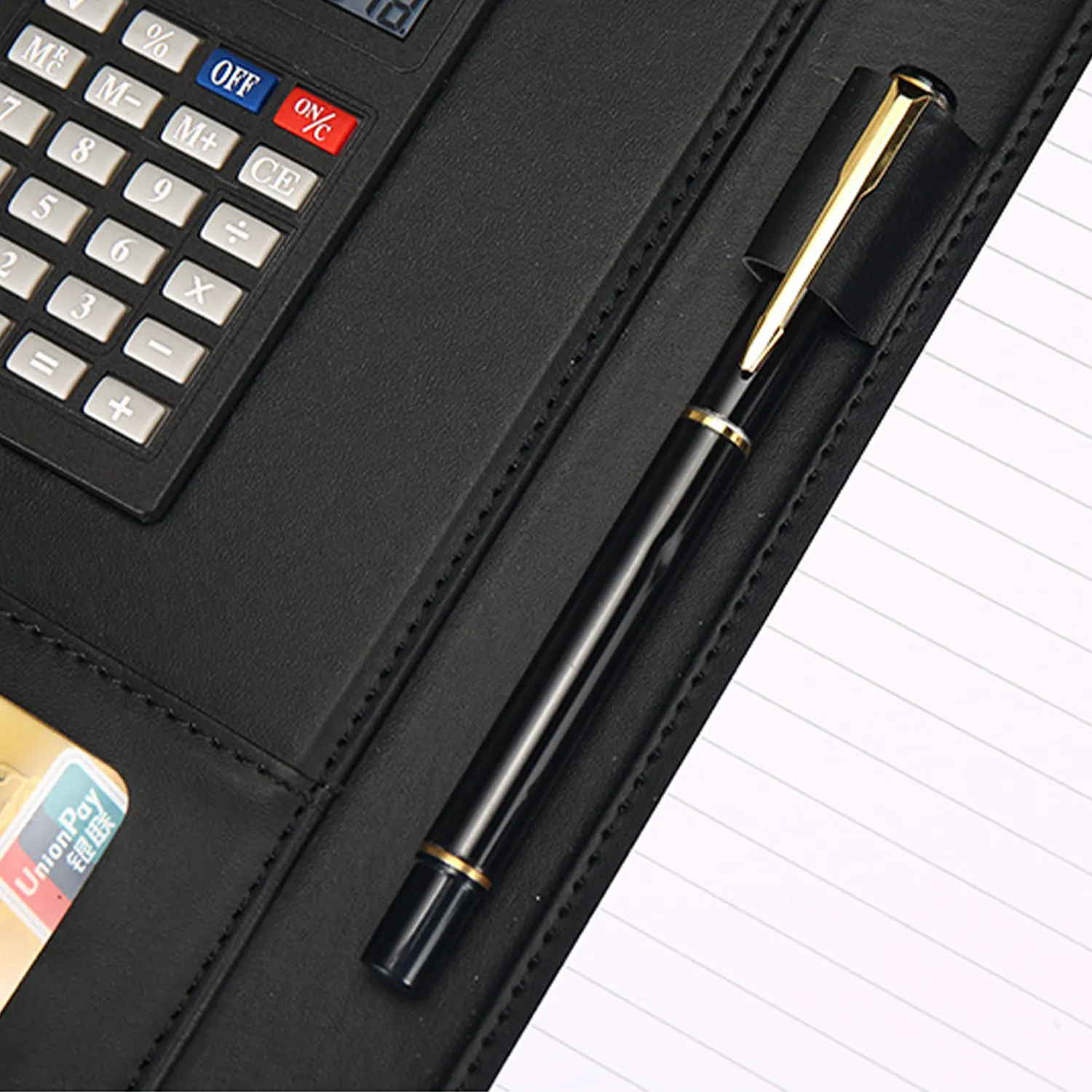 PU Leather Business Portfolio with Calculator and Notebook 5