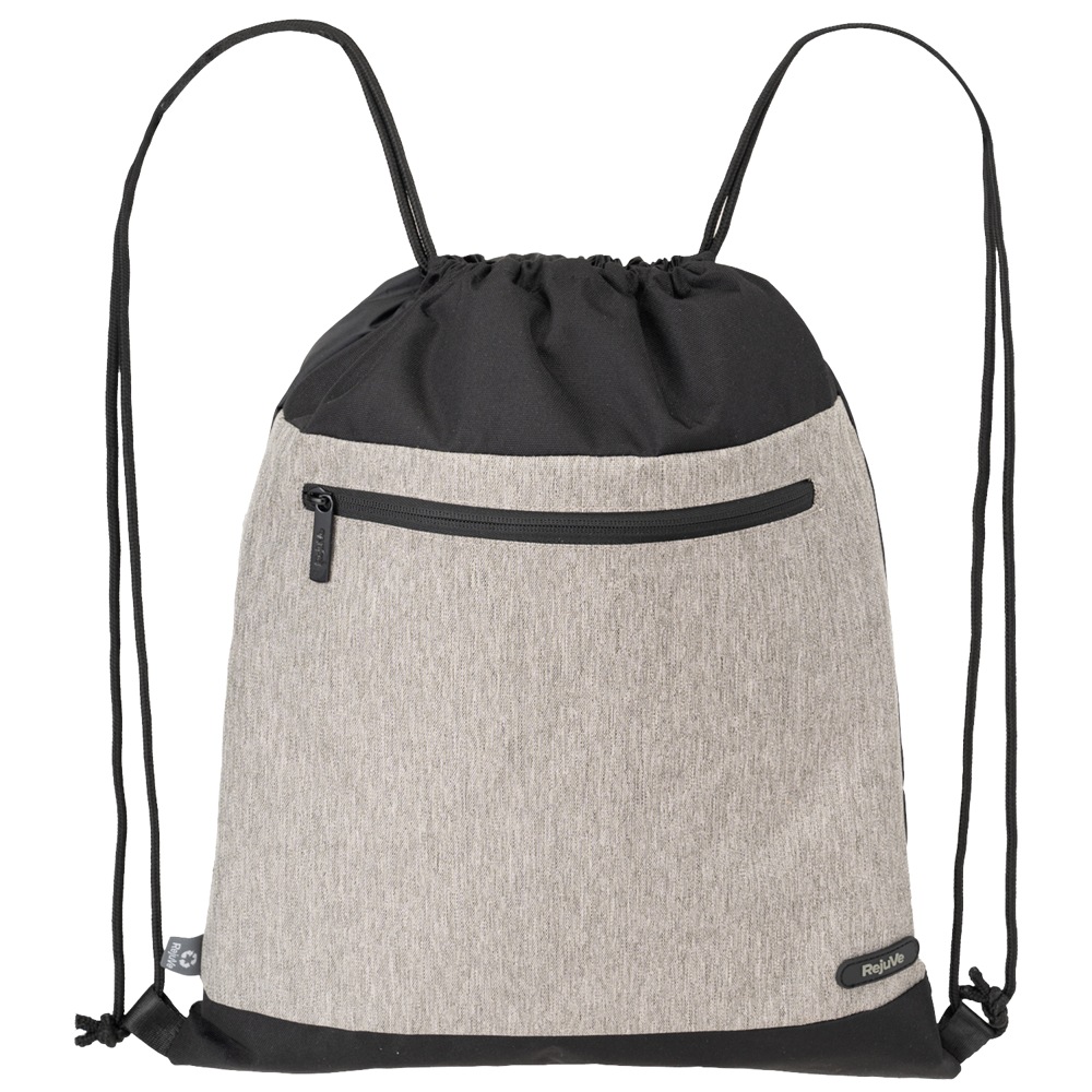 RejuVe® MILANO Recycled Heather Modern Sleek Drawstring Bag