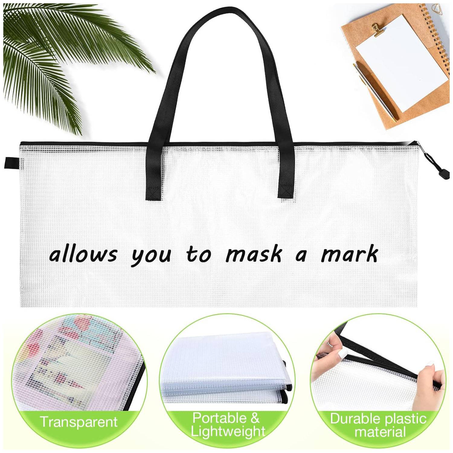 Transparent portable storage bag 3