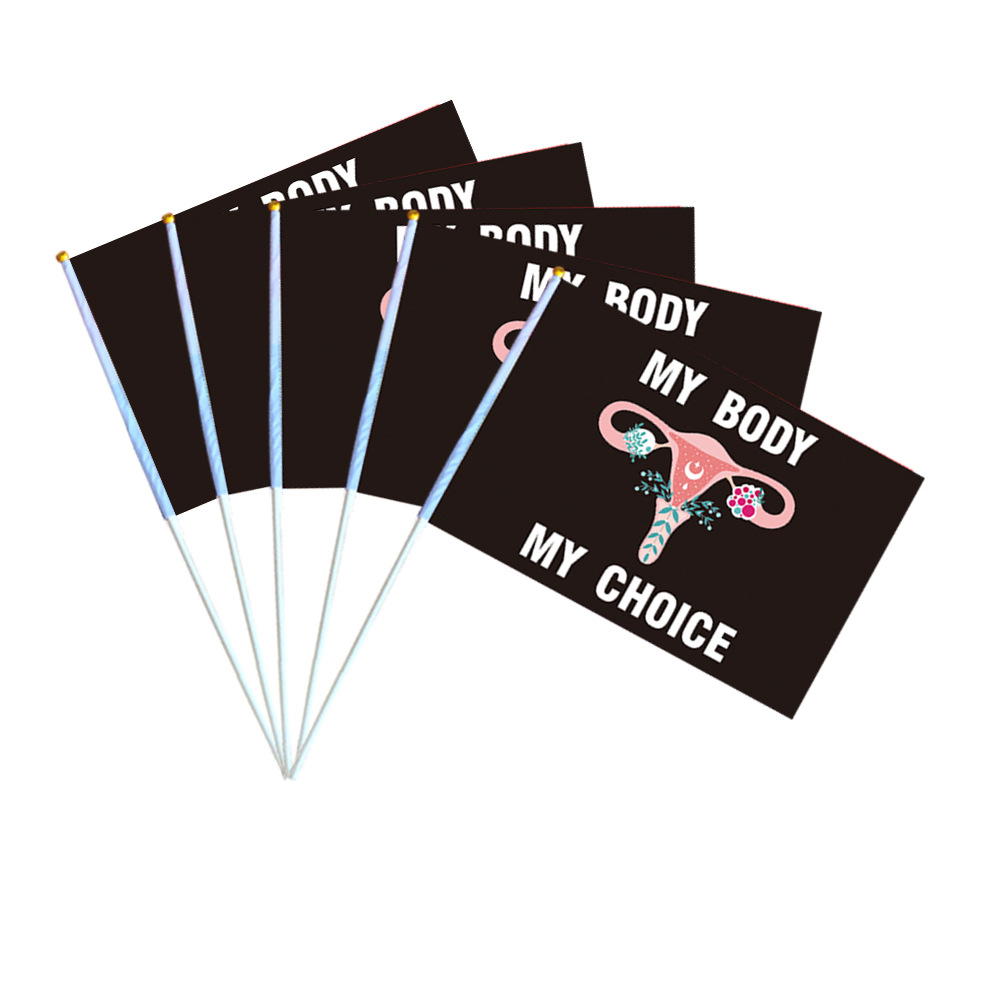 14x21CM Abortion Law Feminism Hand Signal Flag 2