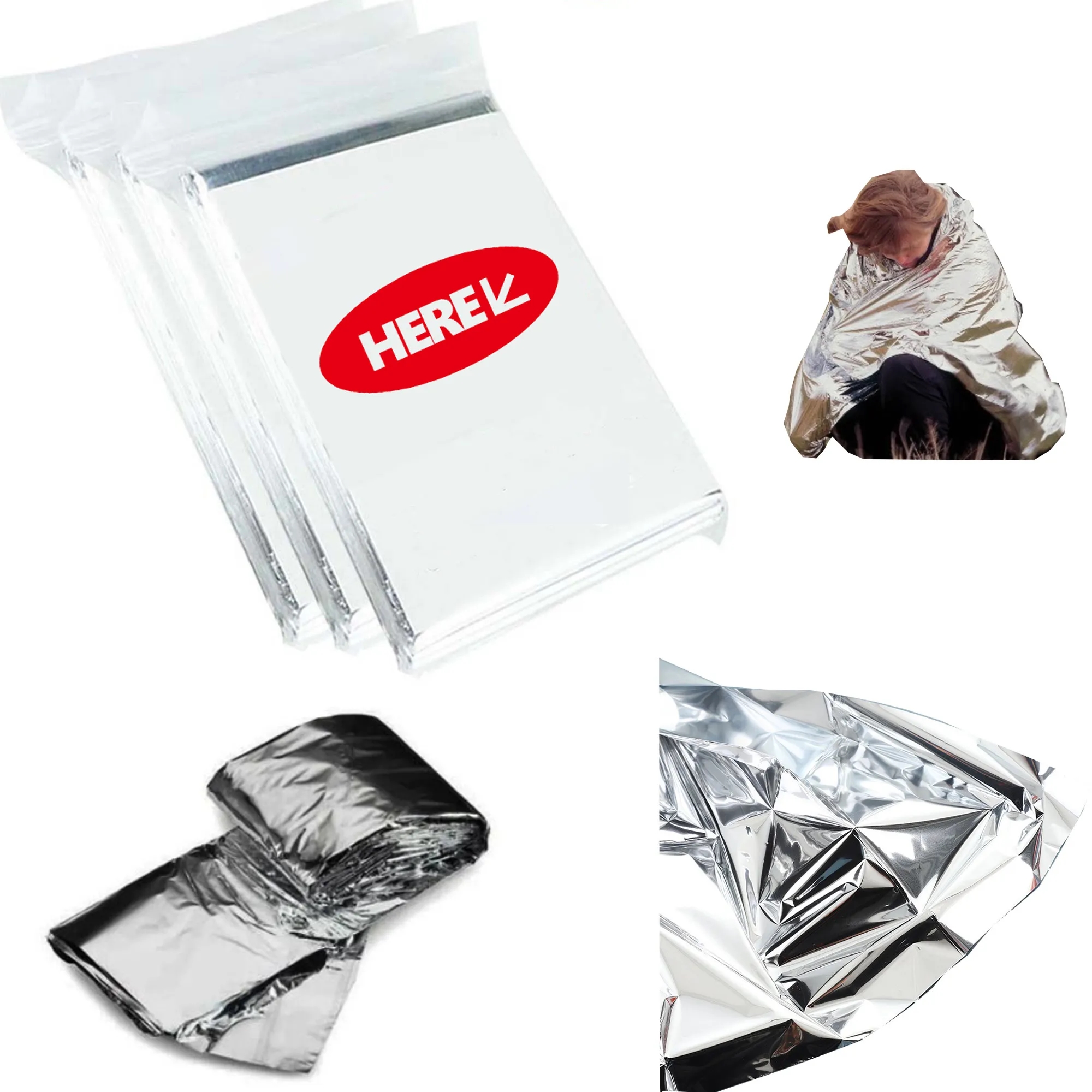 Outdoor Emergency Survival Warm Blanket MOQ 10pcs 2