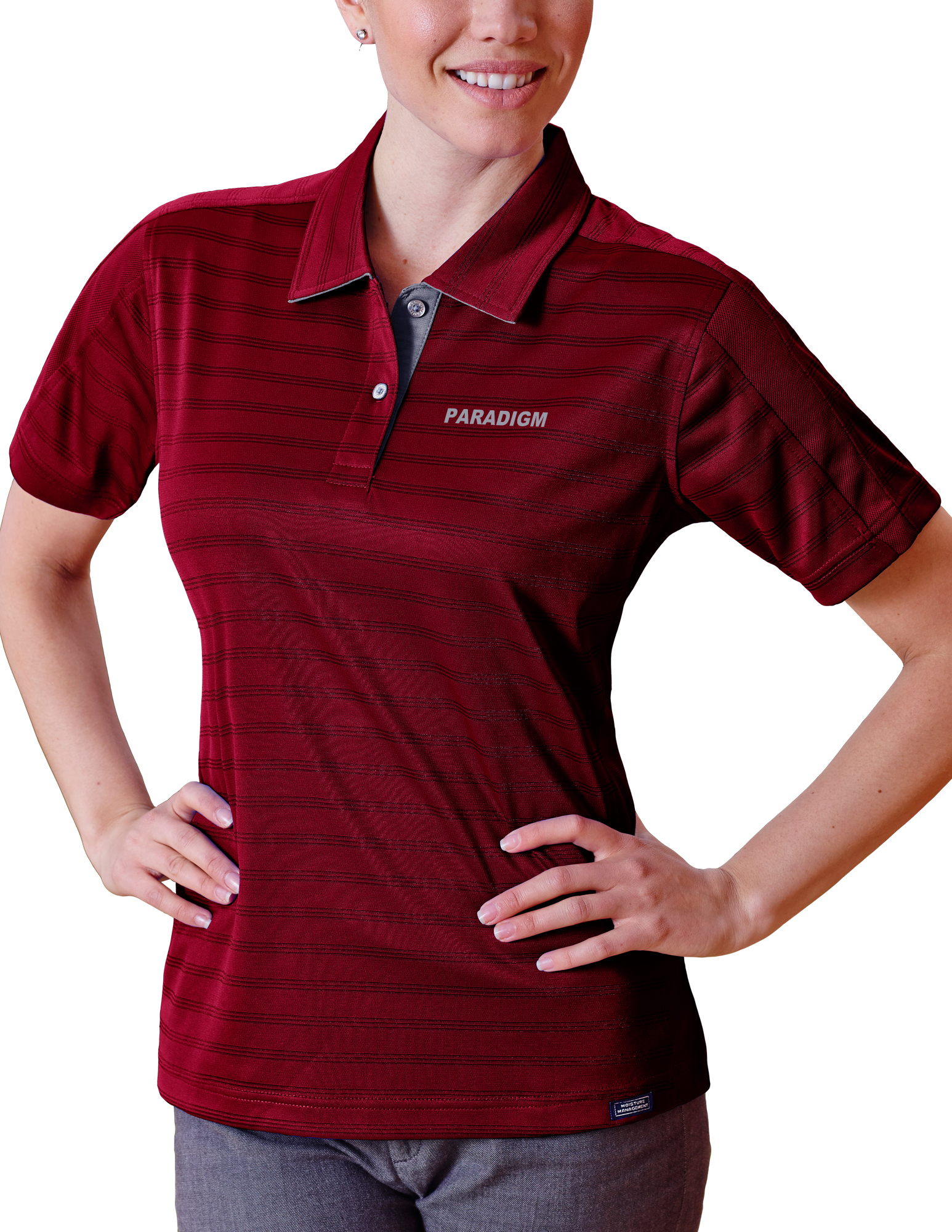 Ladies' Paradigm Engineer Track Knit Polo Shirt 4