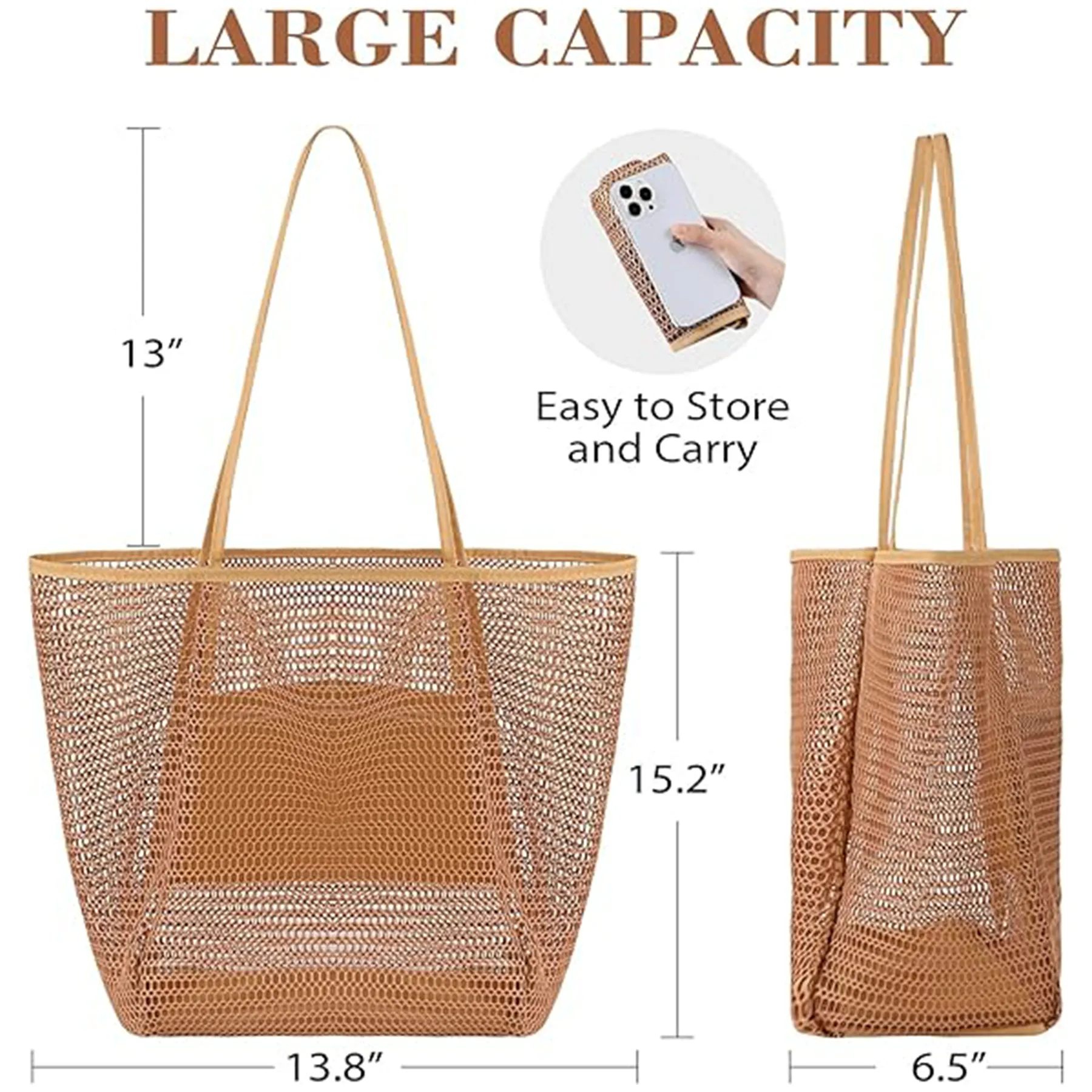 Mesh Beach Tote Bag 3