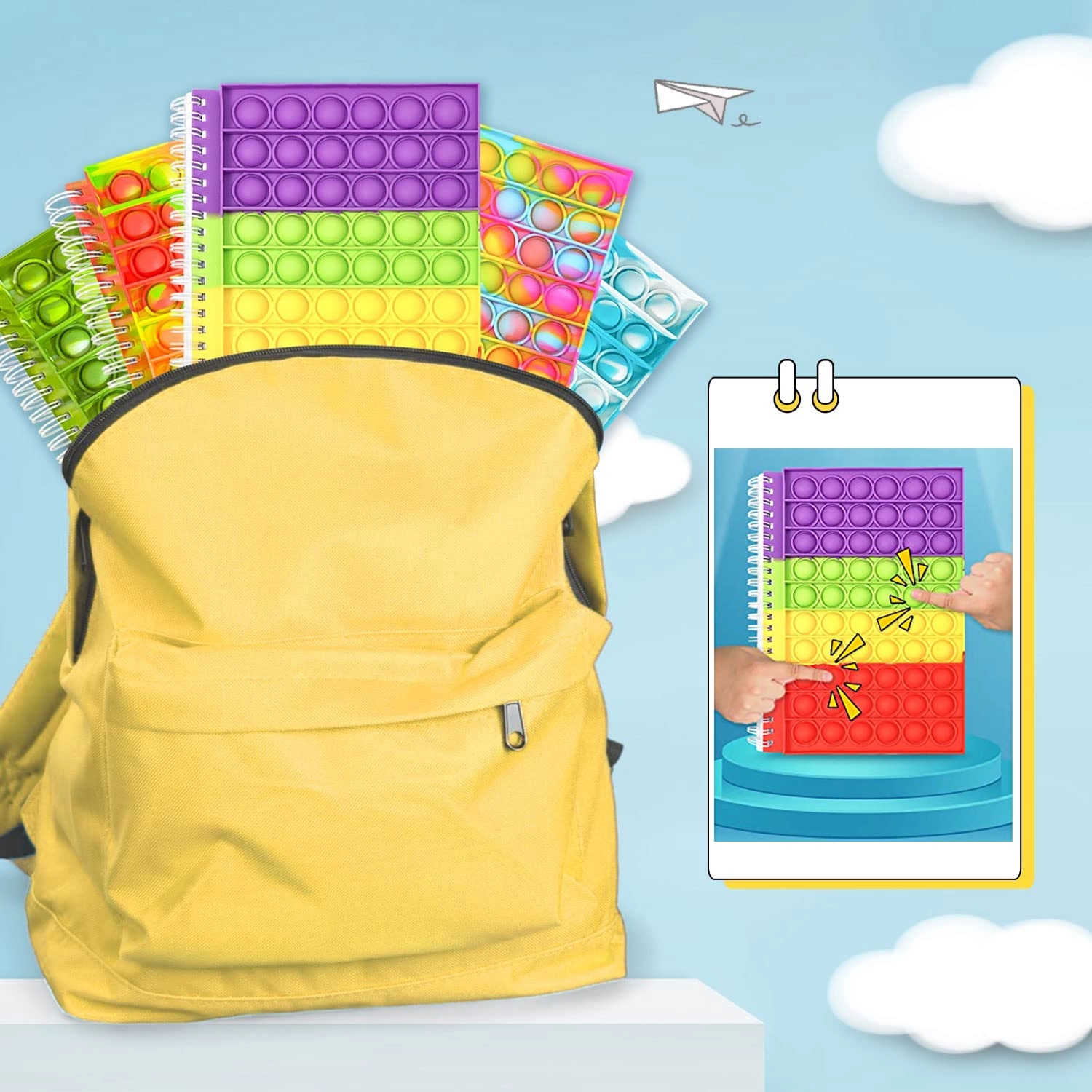 Hot Selling Rainbow Notebook Portable for School 4