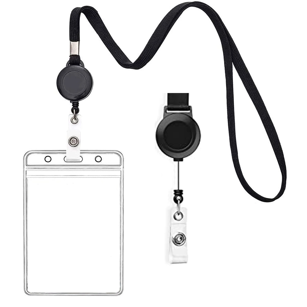 Polyester ID Lanyard with Retractable Badge Reel 2