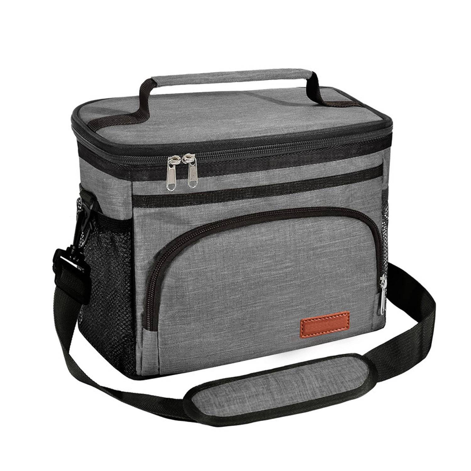 8L Oxford Insulated Cooler Lunch Bag w/ Adjustable Strap 5
