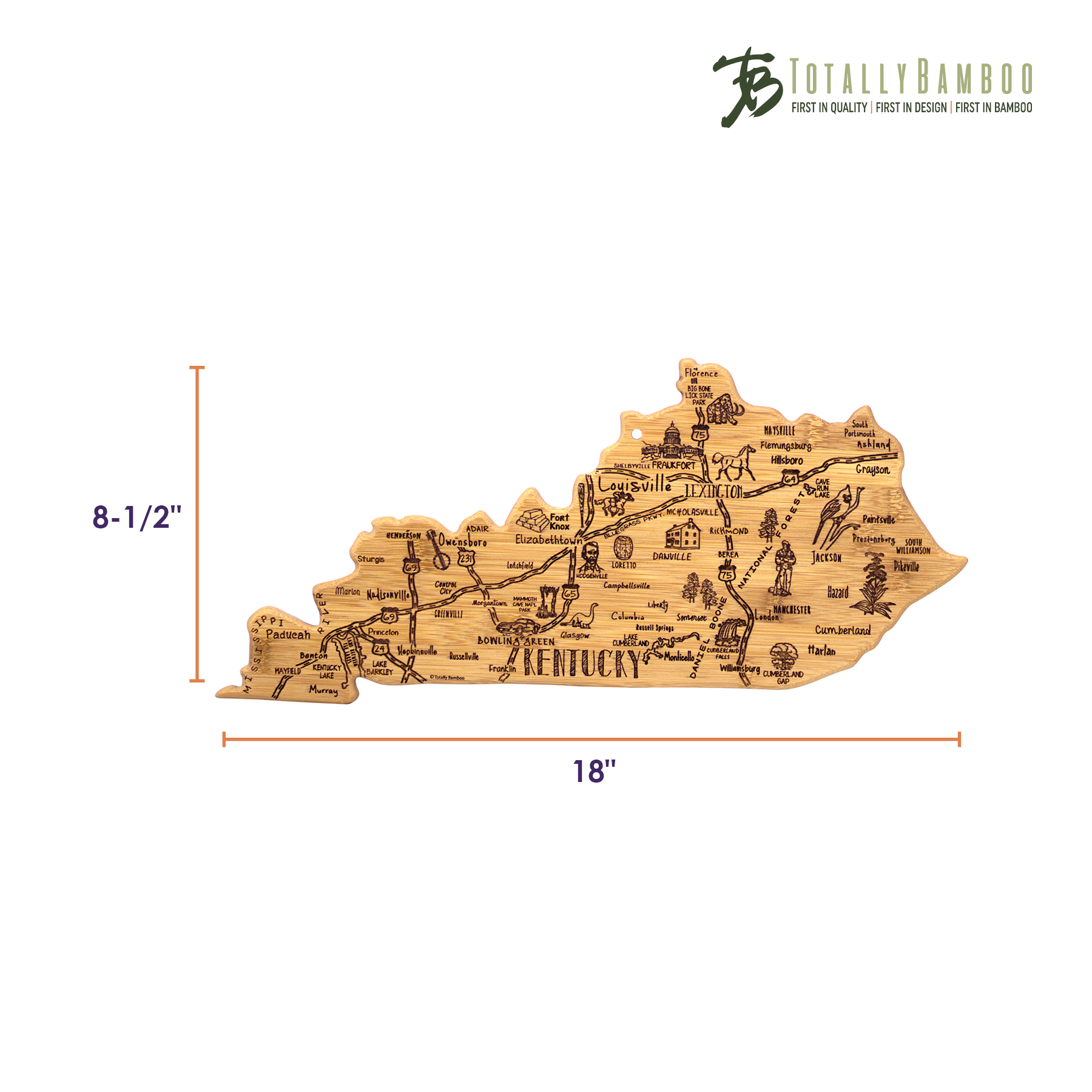 Destination Kentucky Cutting & Serving Board 7