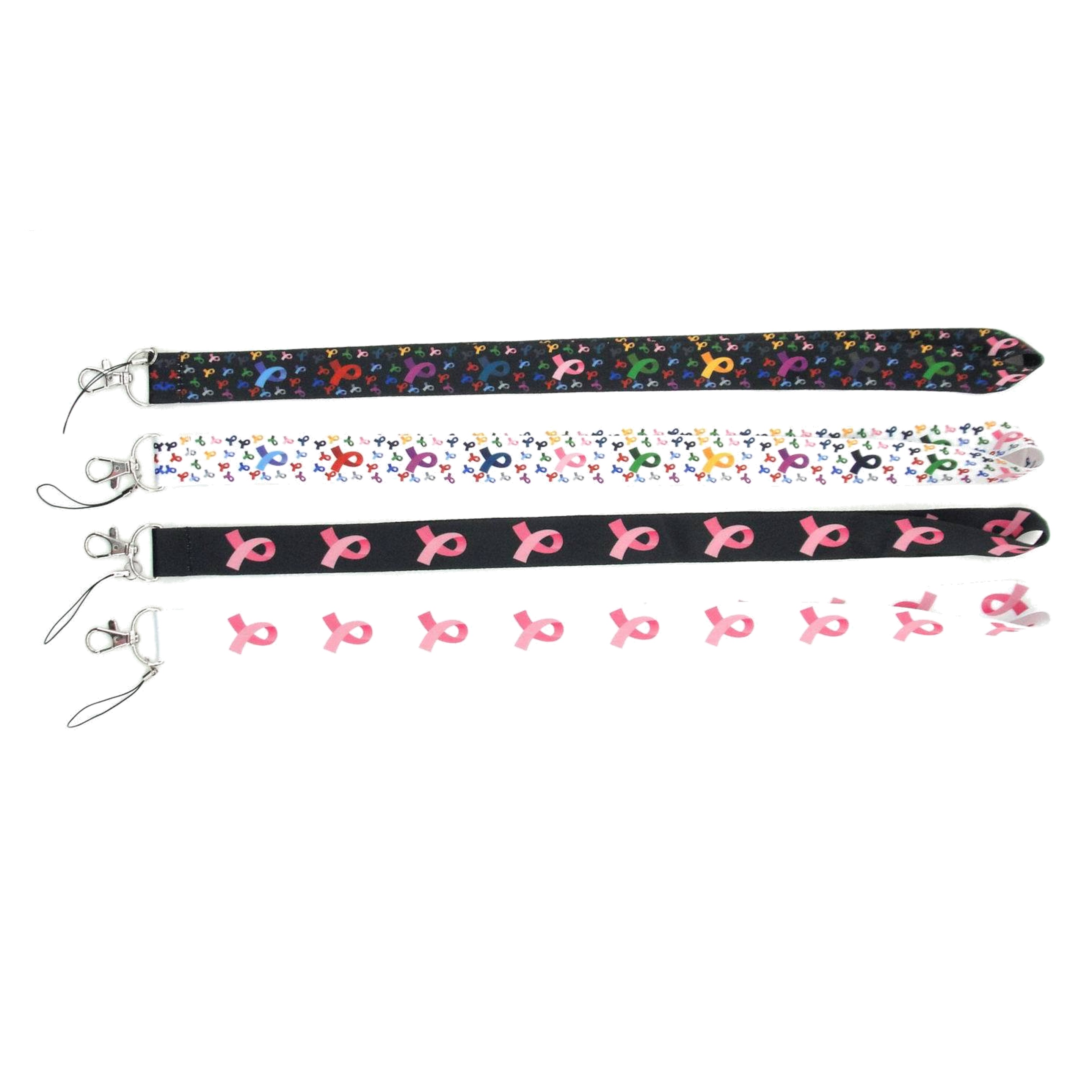Pink Ribbon Lanyard (direct import) 3
