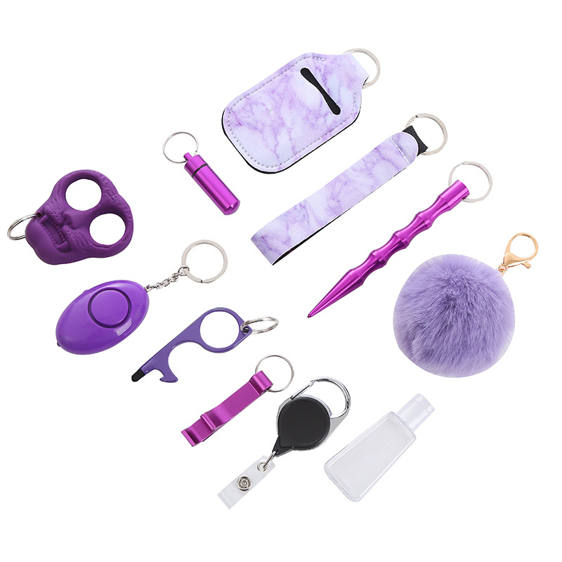 Safety Keychain Set for Woman with Personal Alarm 4