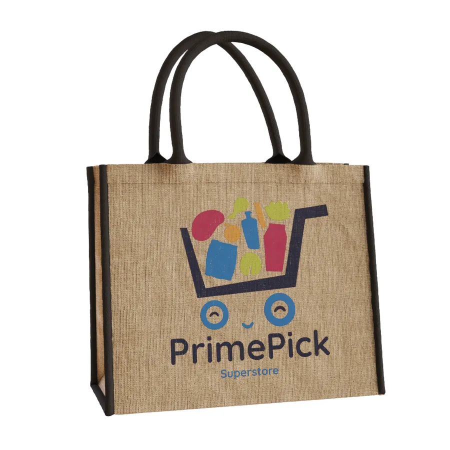 Custom Large Jute Tote 1