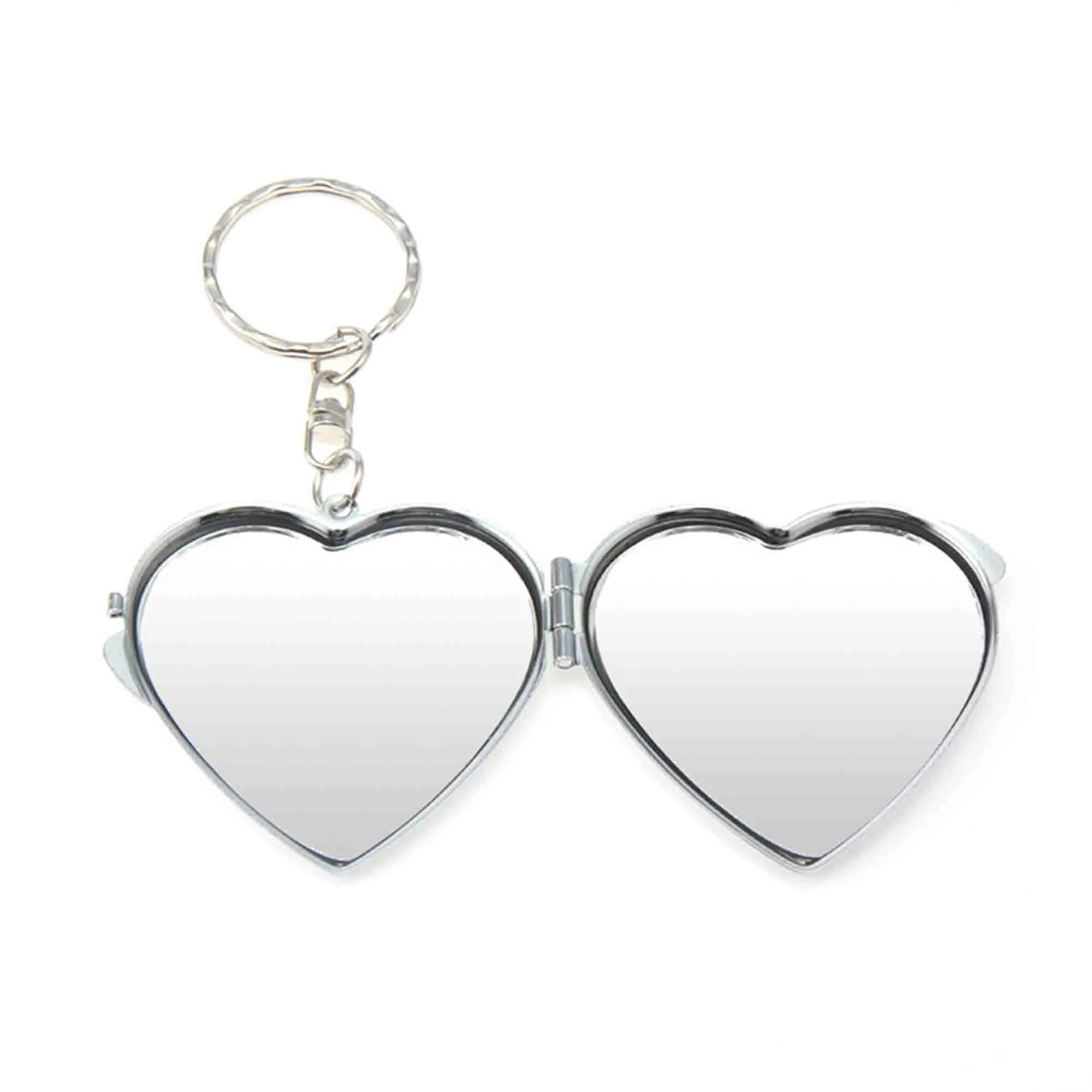 Keychain Mini Folding Travel Mirror Metal 1