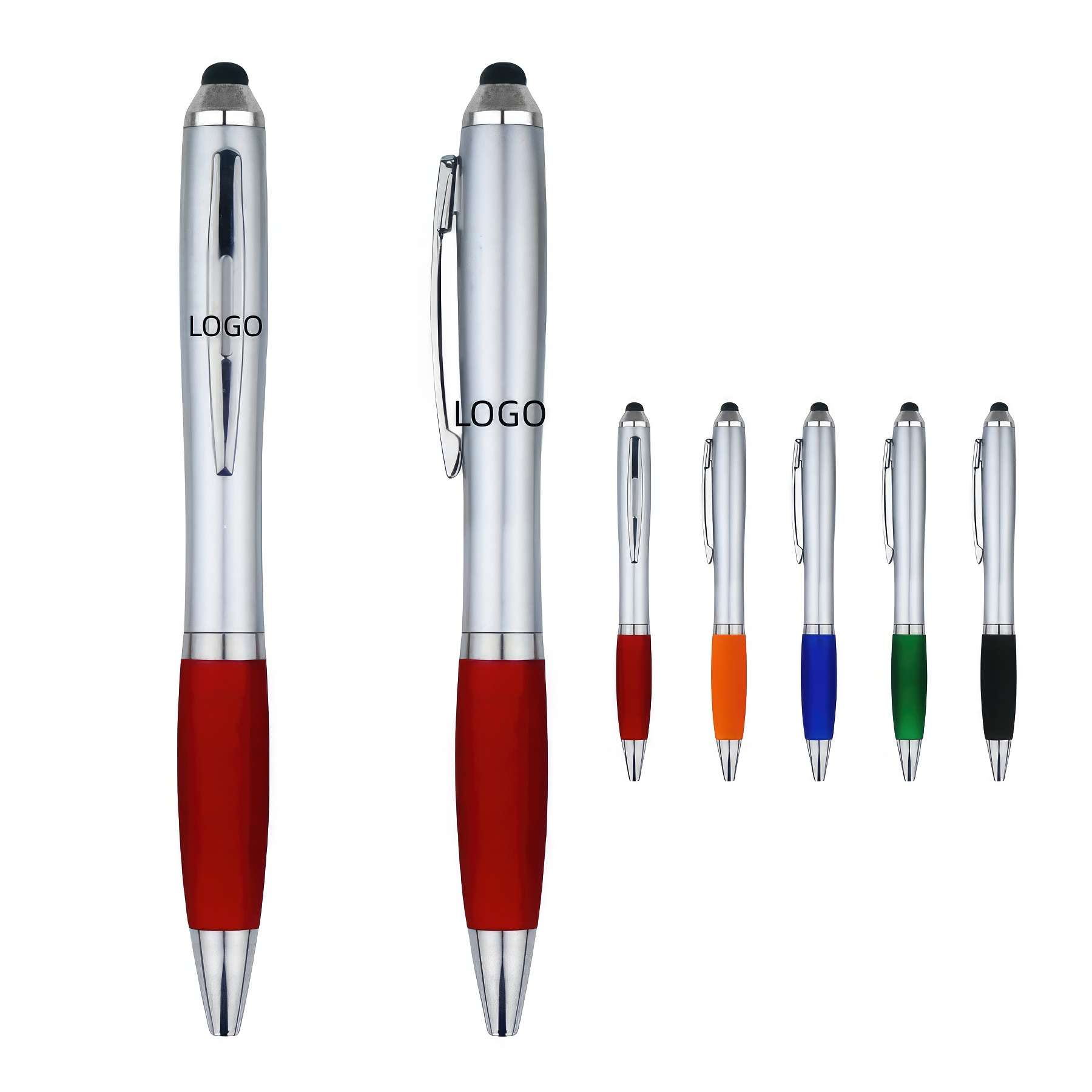 Silver Body Pen with Stylus 2