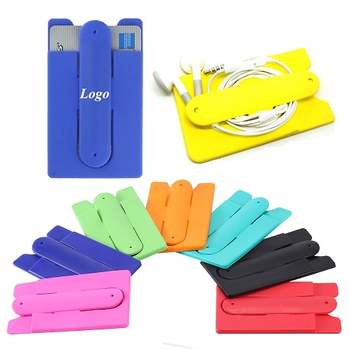 Silicone Cell Phone Wallet With Stand 1