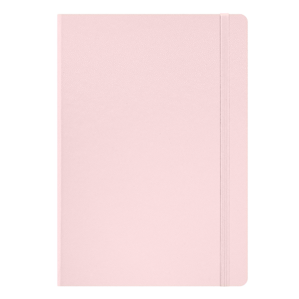 PAPERAGE® Executive Leather Hard Cover Lined Journal Notebook with Elastic Band Closure