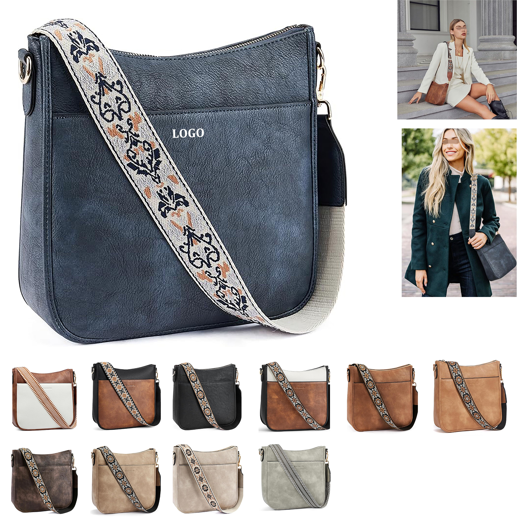 Women's Vegan Leather Crossbody Bag 4