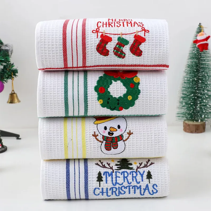 Waffle Christmas Towel 5