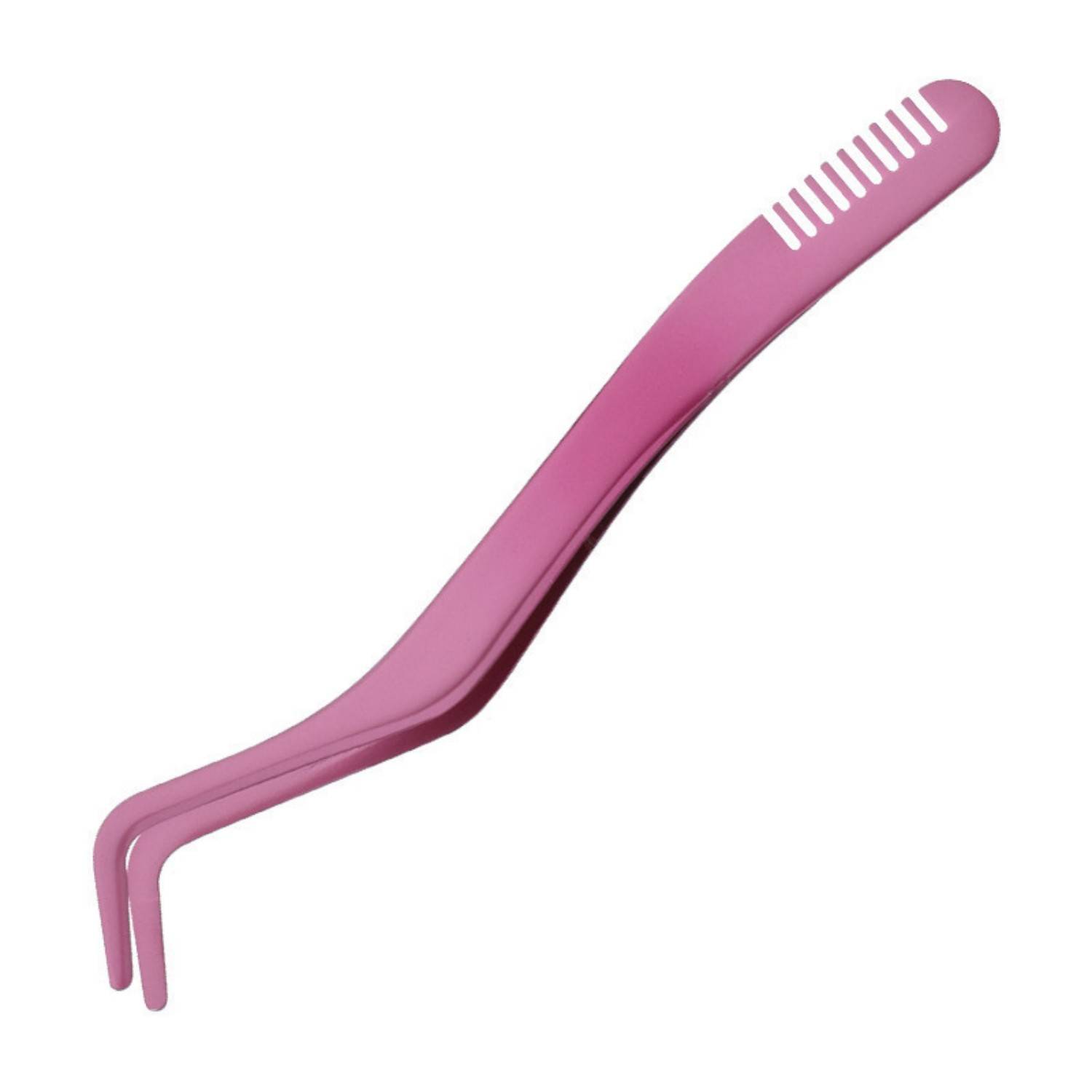 Stainless Steel Eyelash Tweezer w/ Comb 7