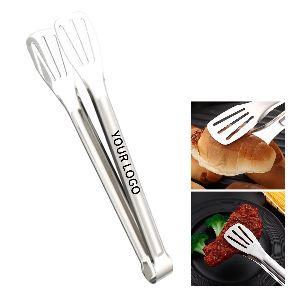 Stainless Steel Kitchen Cooking Tongs 2