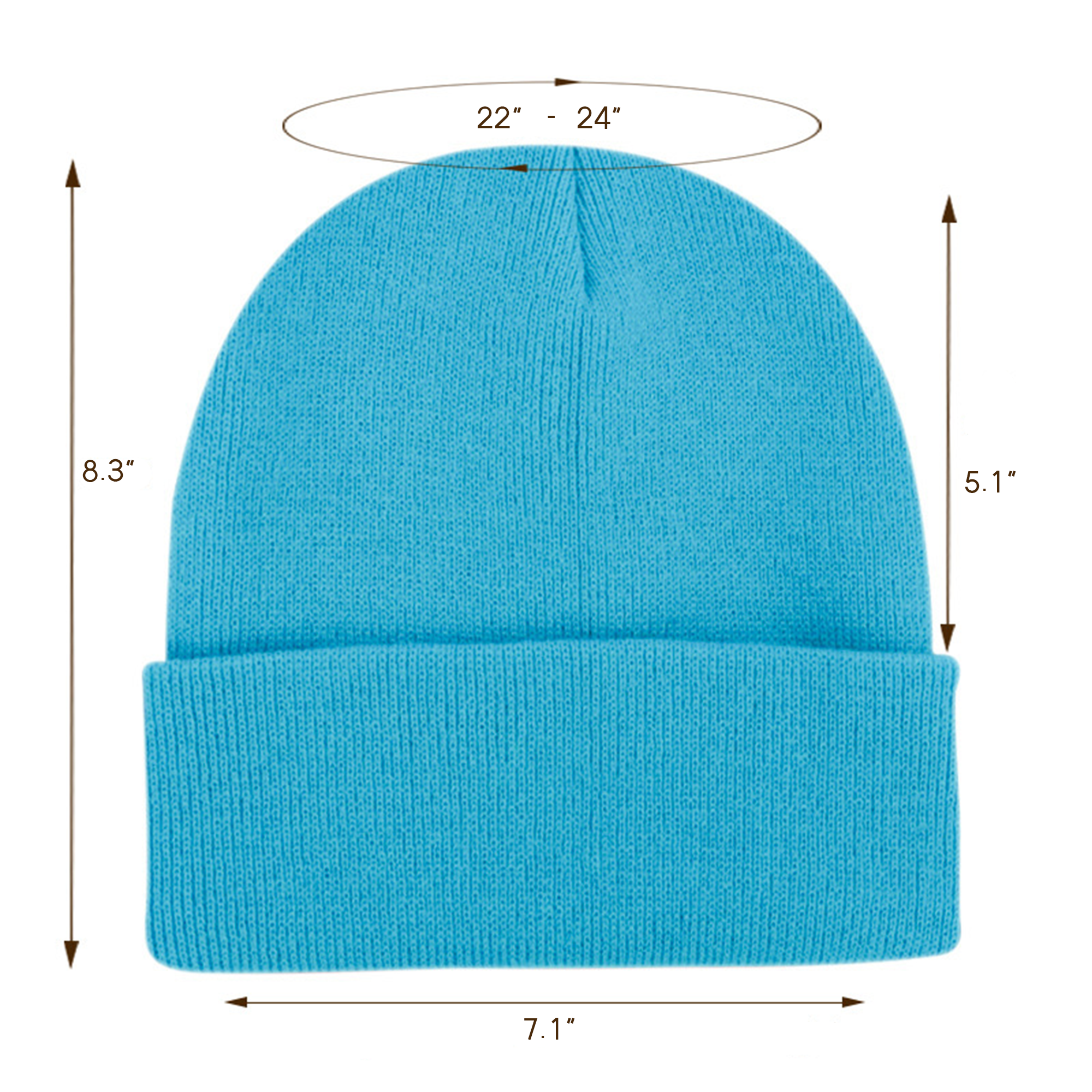 Winter Classic Cuffed Knit Beanie Hat 2