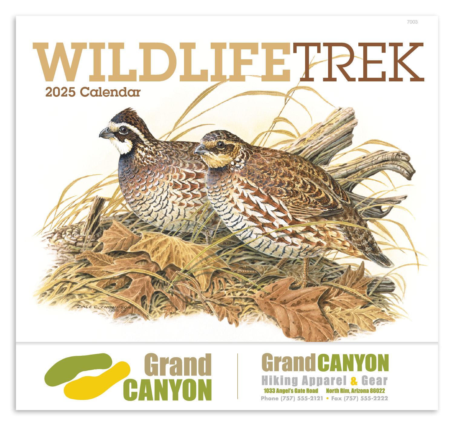 Good Value™ Wildlife Trek - Stapled Calendar 6