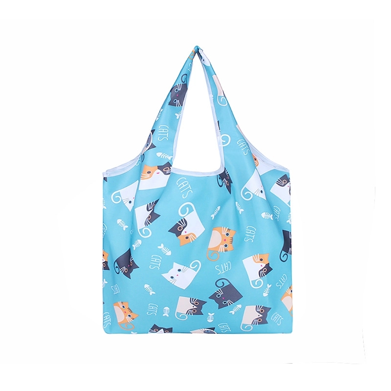 Custom 210D Rip-Stop T-Shirt Style Foldable Bag 3