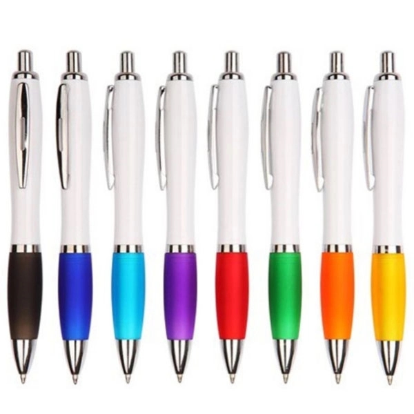 Satin Curvy Ballpoint Click Pen 2