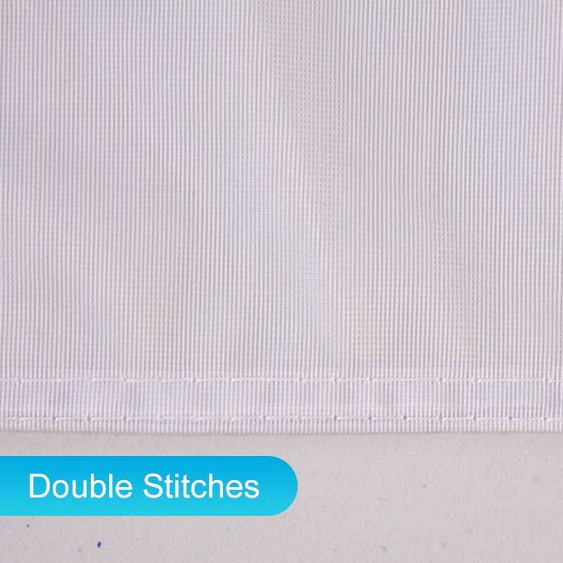 4' Fitted, 3 Sided Contour Stretch All-Over Imprint Table Cover 4