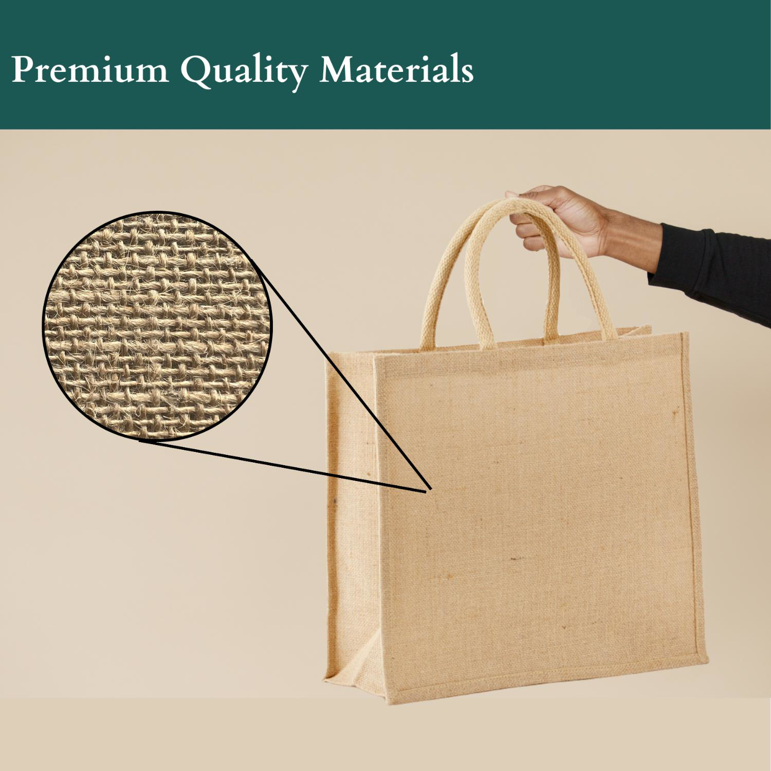 Eco-Friendly Jute Tote Bag with Rope Handles 1