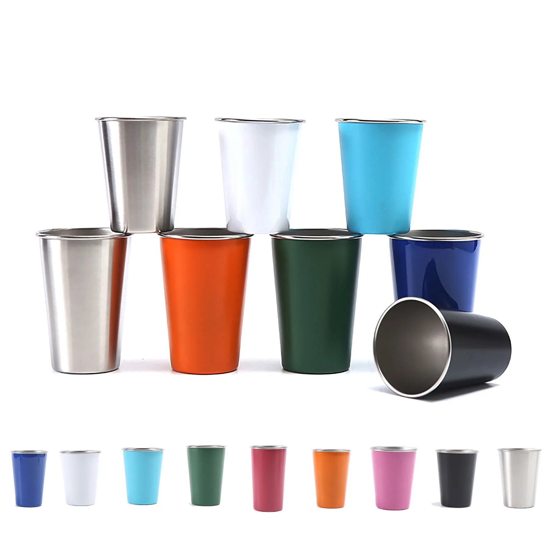Stainless Steel Pint Glass Cup 2