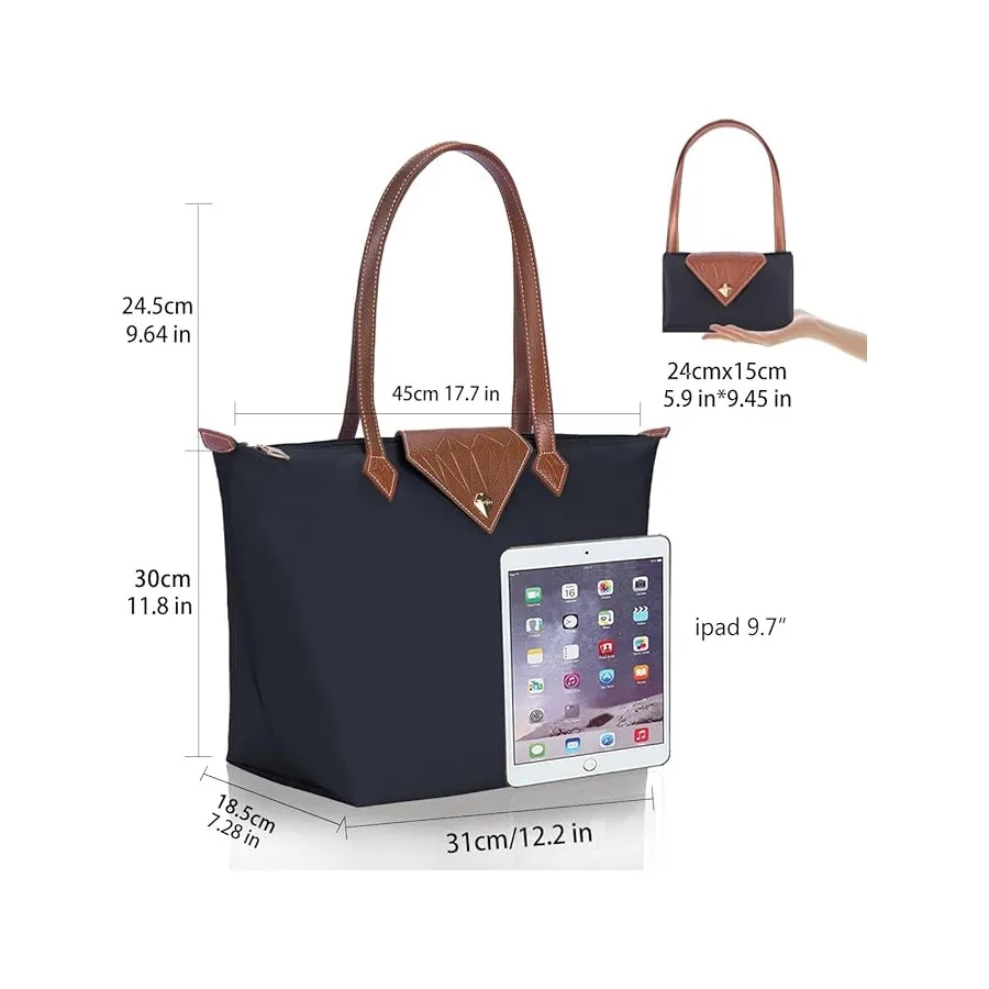Shoulder Tote Bag for Women, custom tote bag with logo imprint 12
