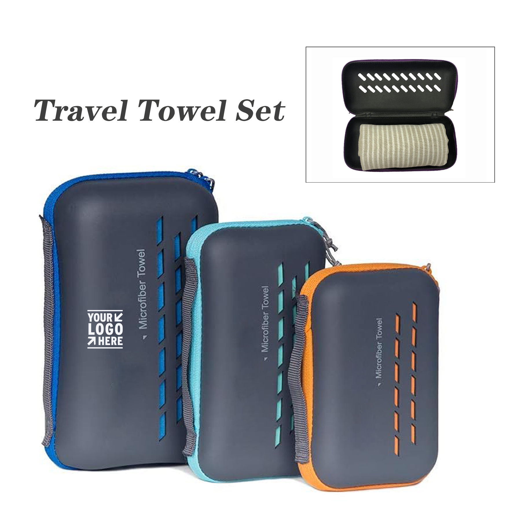 Quick Dry Ultra Soft Microfiber Compact Gym Towel for Hiking Yoga Travel Sports Backpack 2