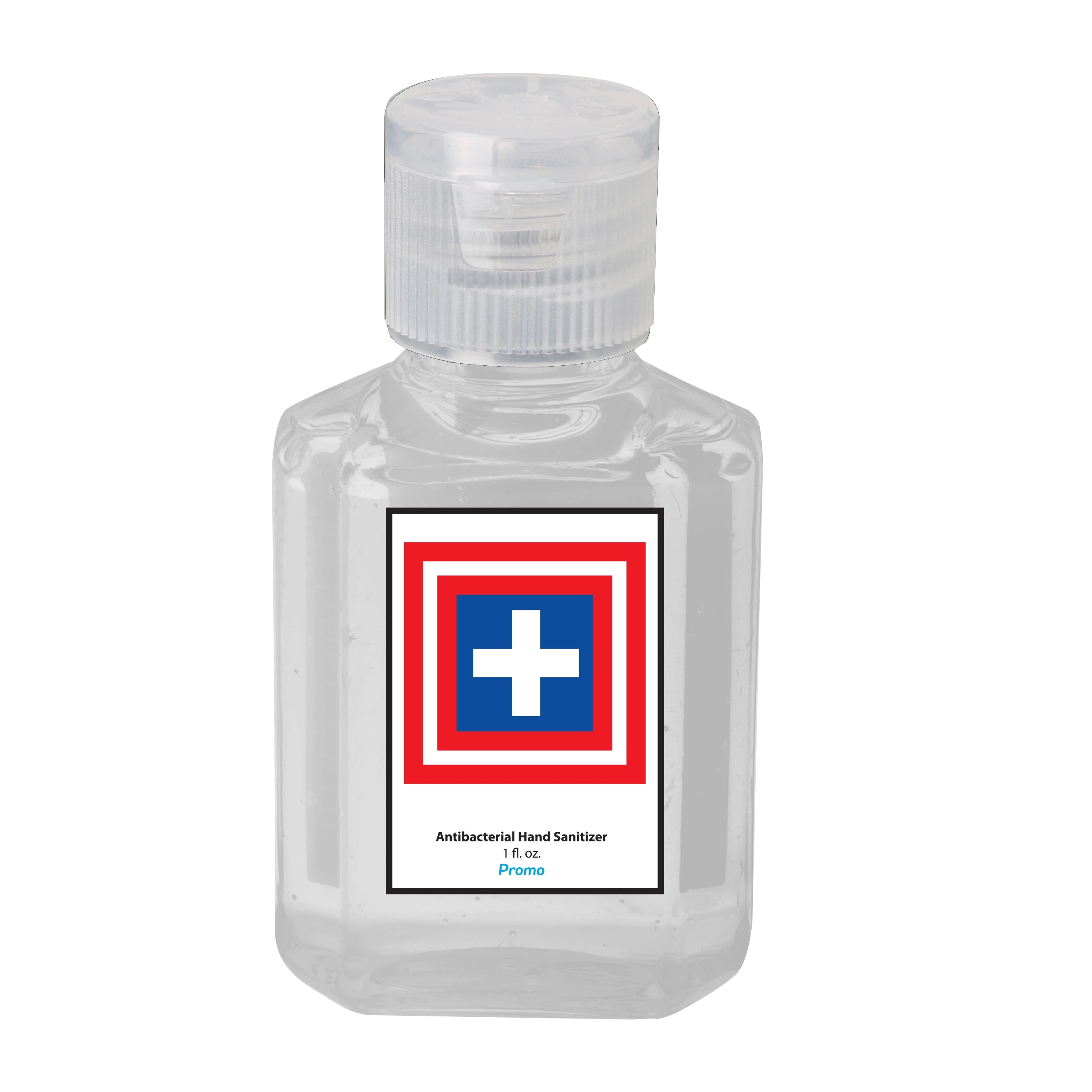 Custom Labelled 1oz/30ml  75%  Square Body Hand Sanitizer 1