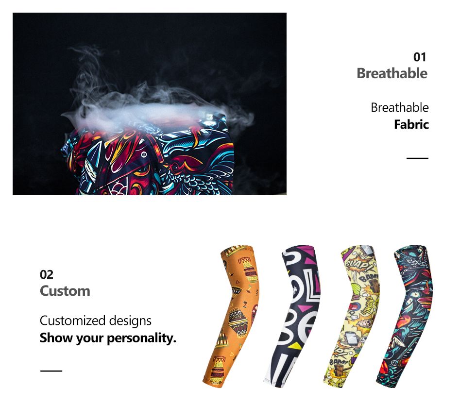Arm Sleeves - Custom Full Sublimation Spandex Compression 2