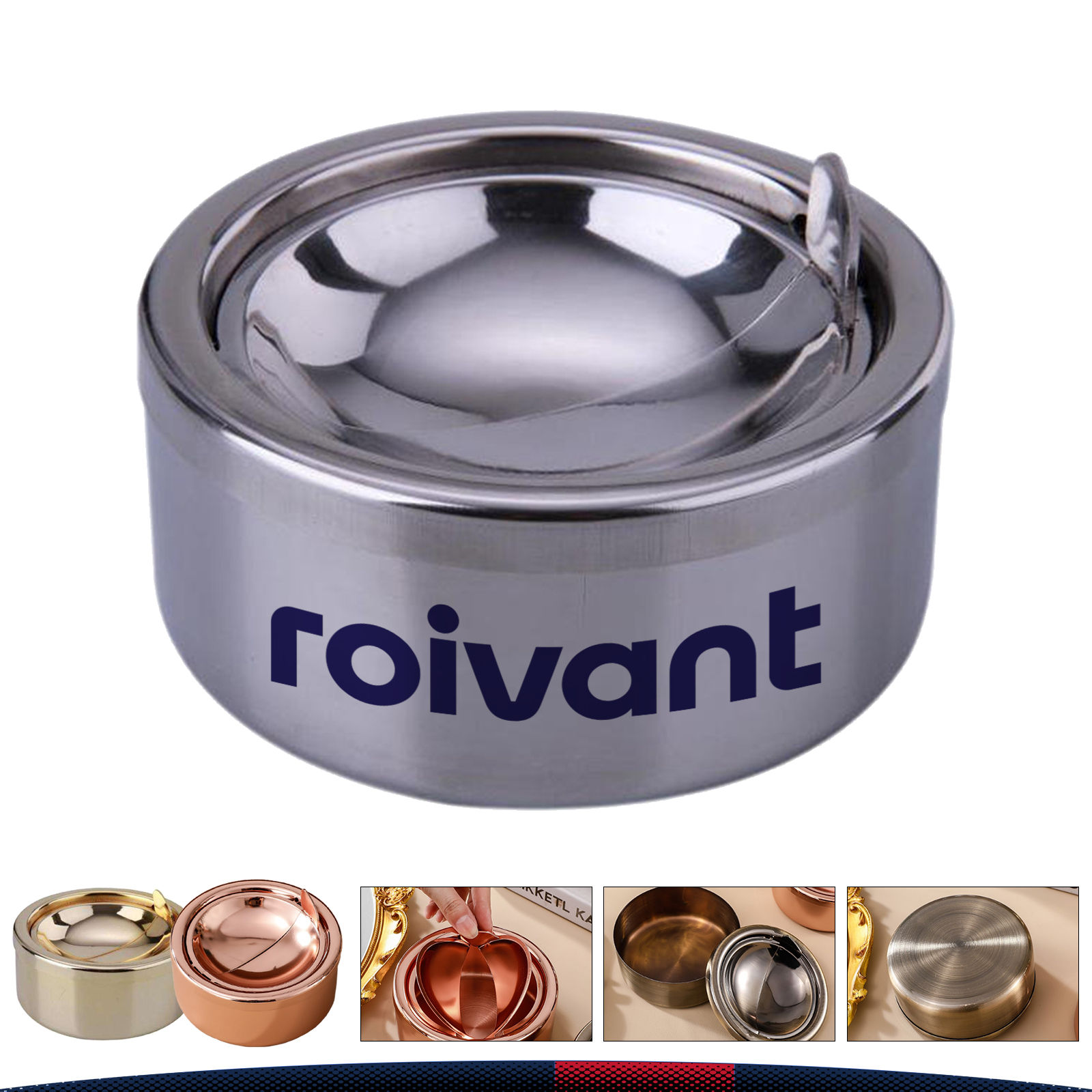 Windproof Ashtray with Lid 3