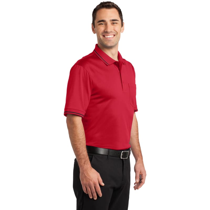 CornerStone Select Snag-Proof Tipped Pocket Polo. 21