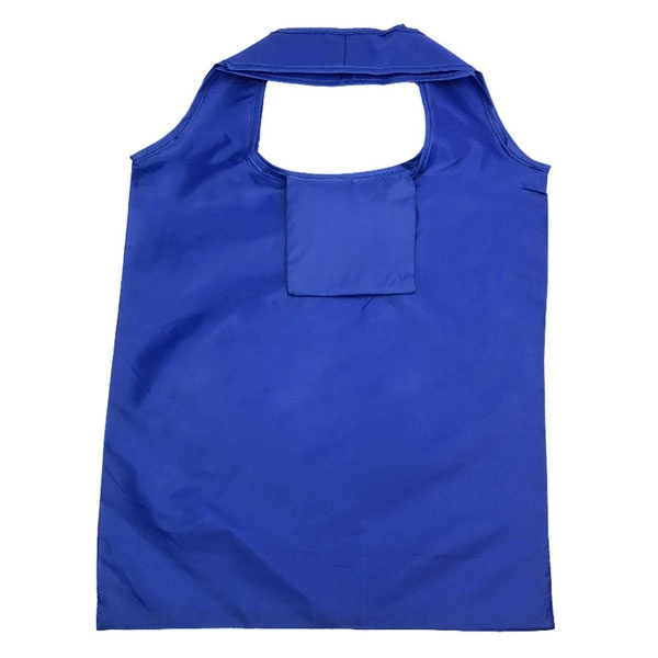 Reusable 190T Polyester Foldable Grocery Tote with Pouch 8