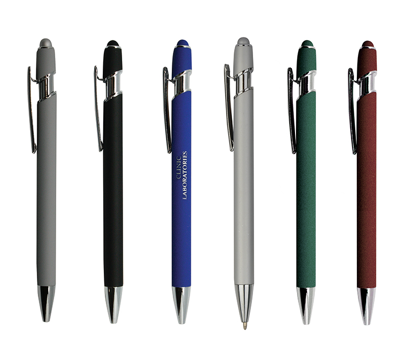Rubberized Stylus Ballpoint Pen 2