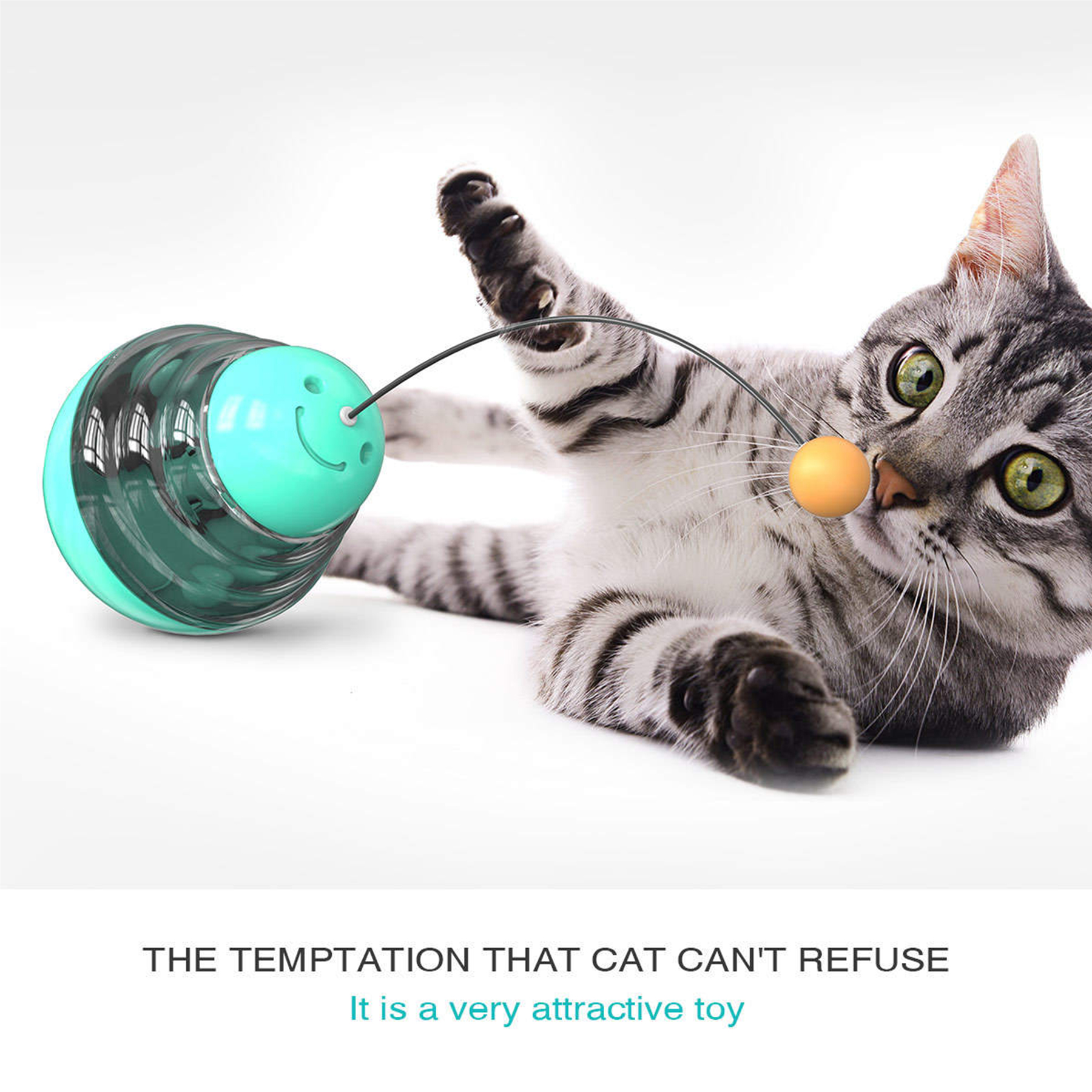 Plastic Cat Treat Dispenser Toys 4