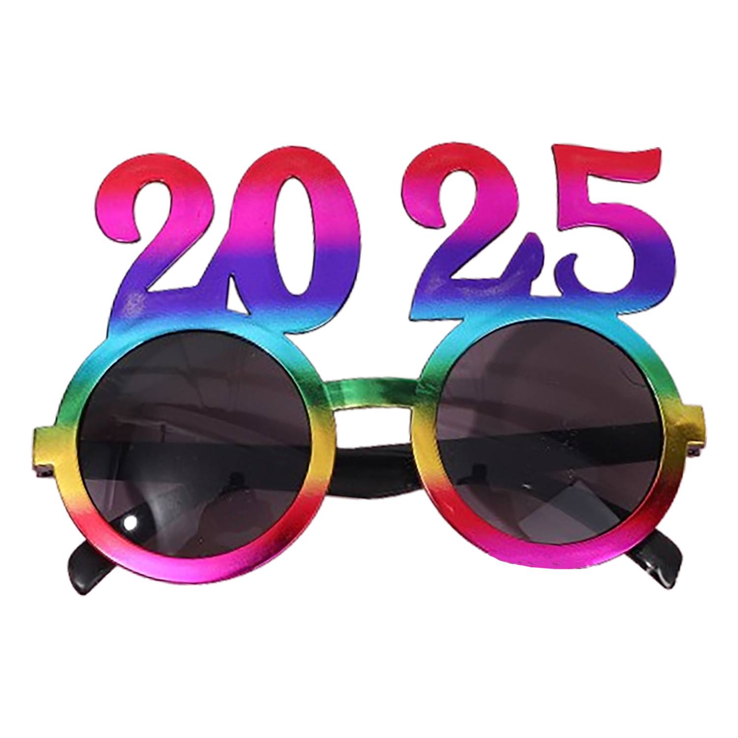 2025 New Year Round Shaped Party Glasses 5