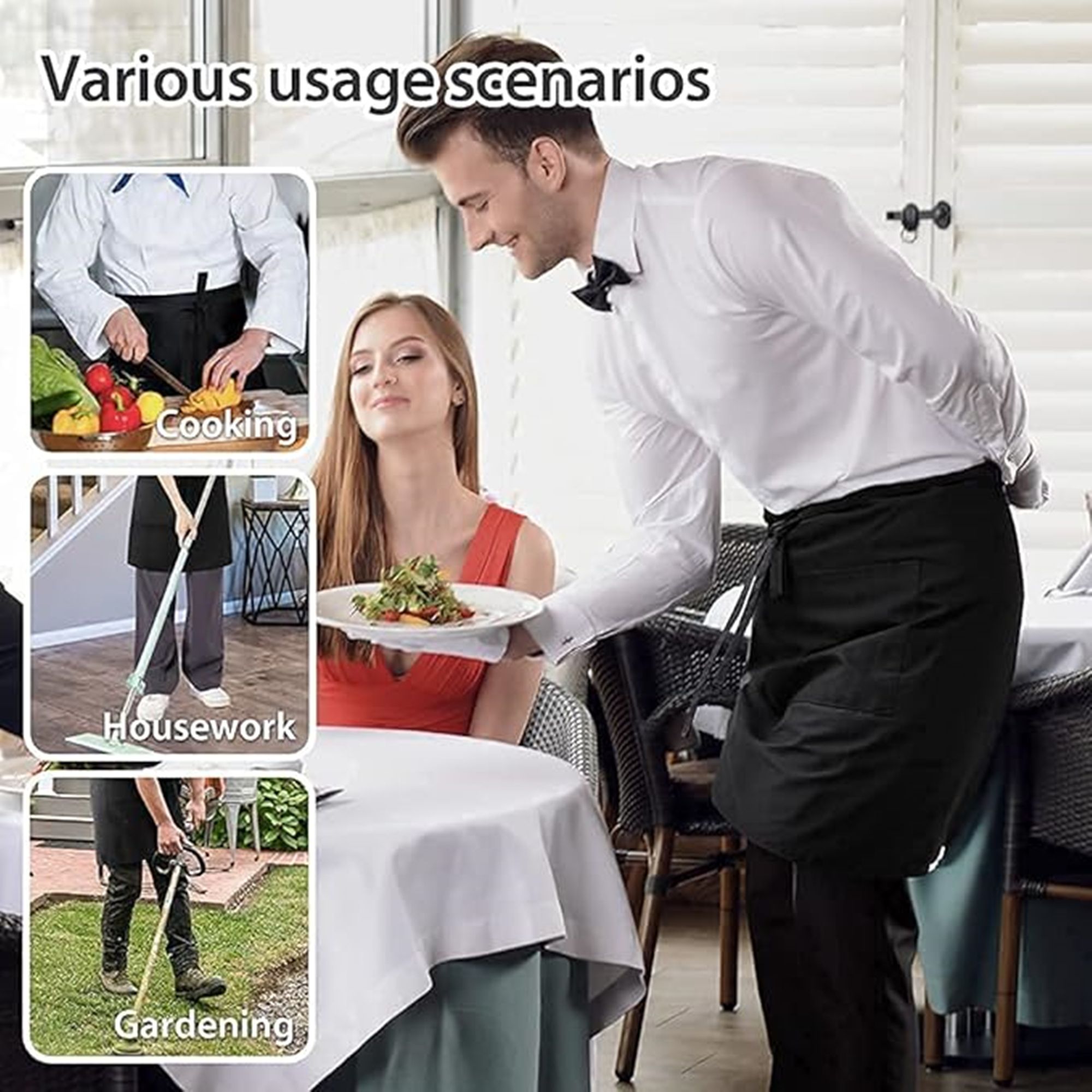 Server Apron With 3 Pockets 5