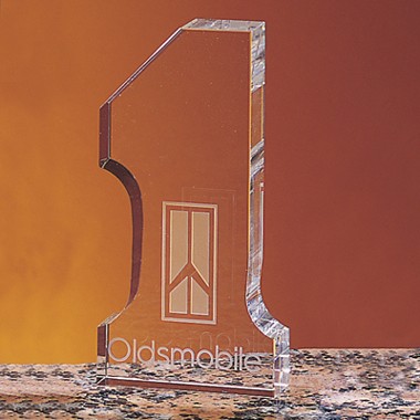 #1 OPTICAL CRYSTAL PAPER WEIGHT 1