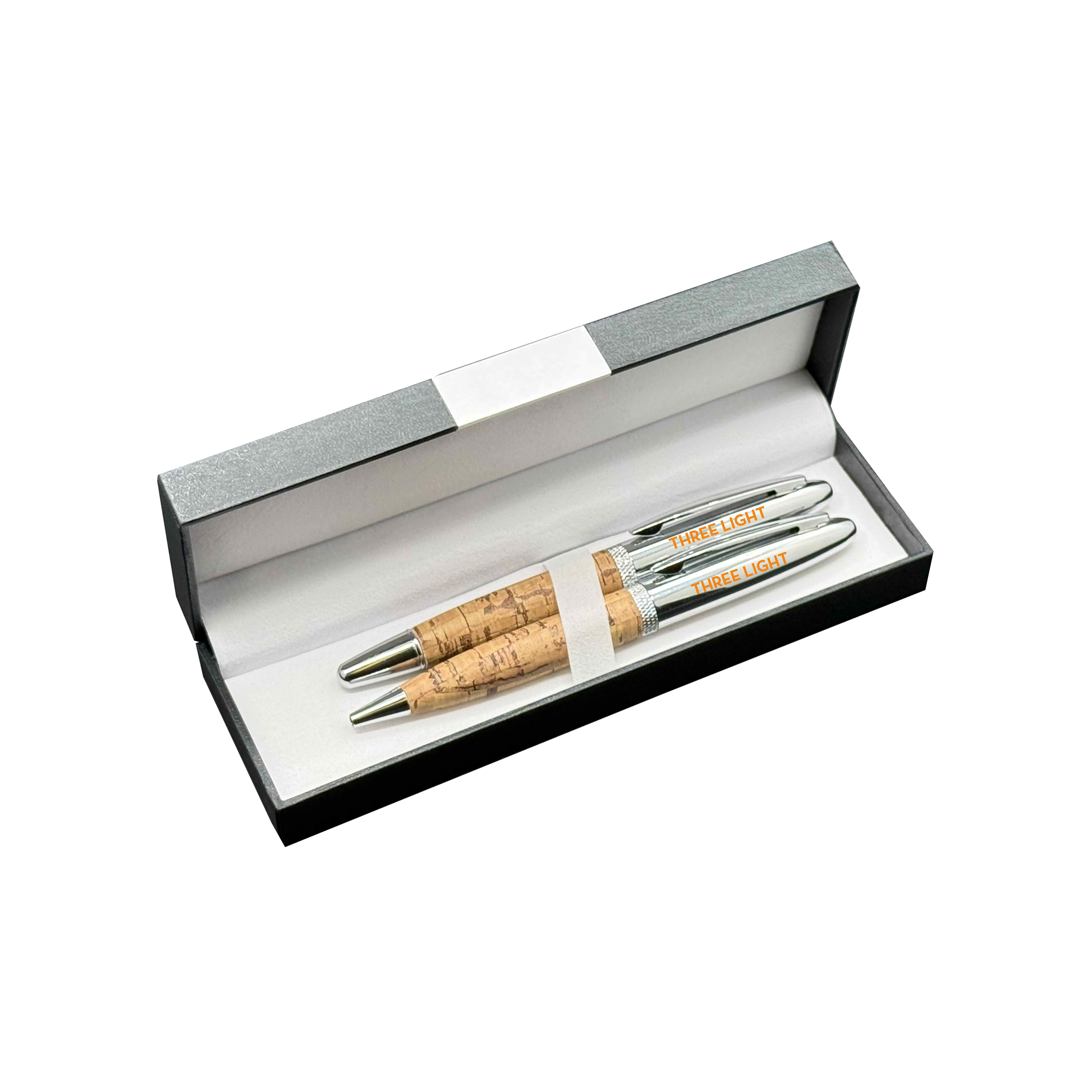 Deluxe Double Pen Set with Cork Pens 4