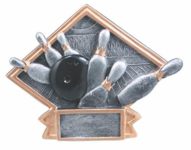 Bowling Small Diamond Plate Award 1