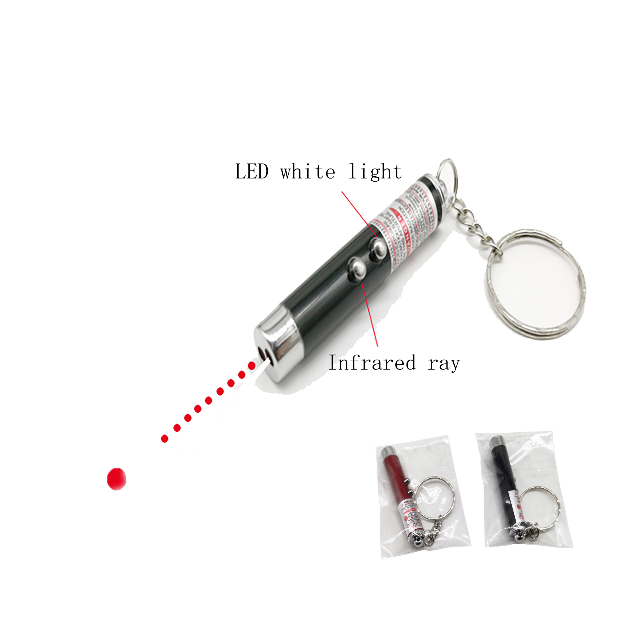 Laser Flashlight & Pointer Keychain 8