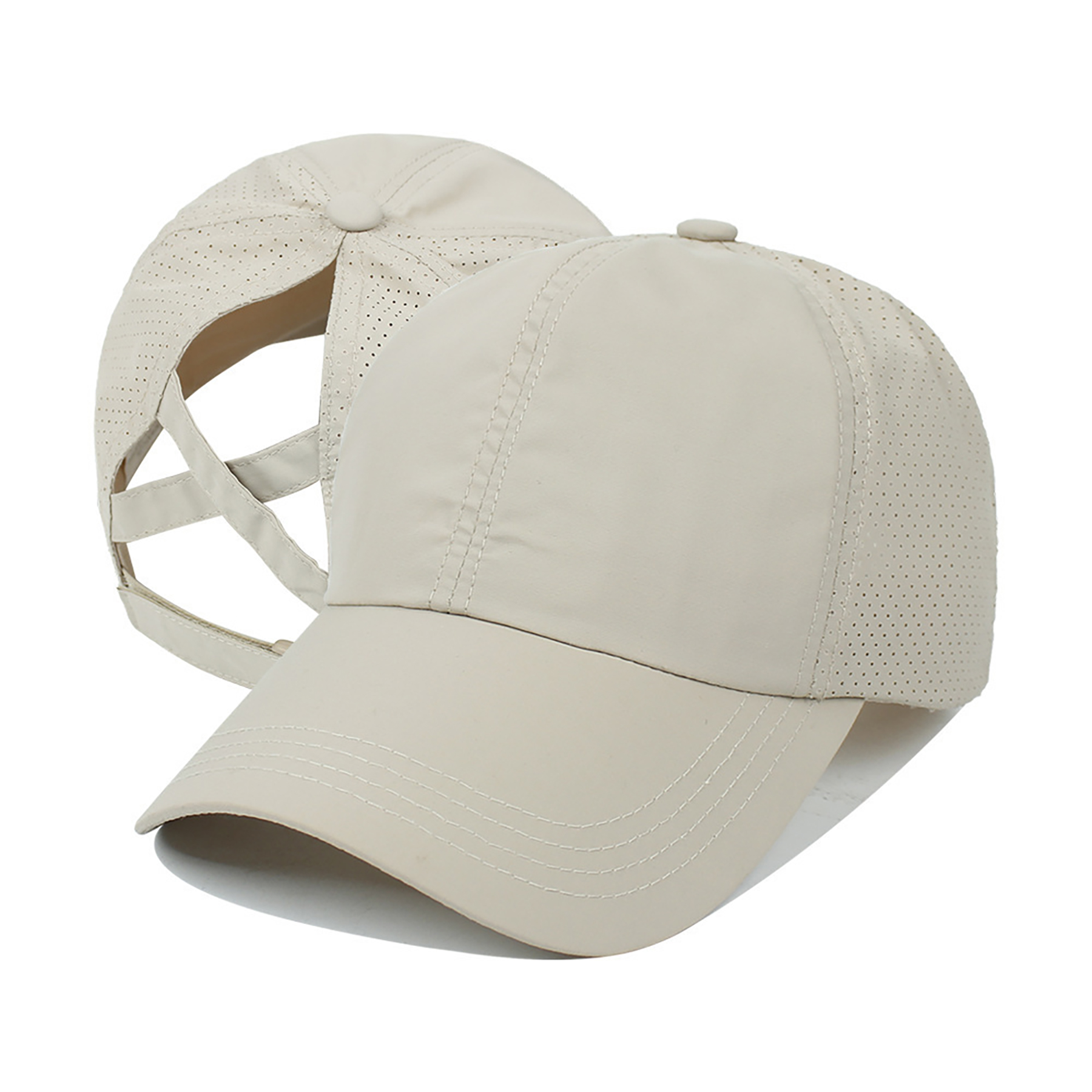Ladies Crisscross Back Ponytail Cap 6