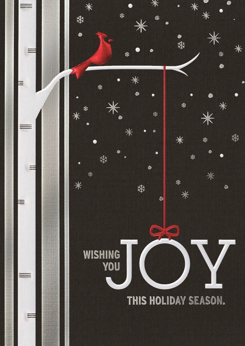 Joyful Cardinal Holiday Cards 1