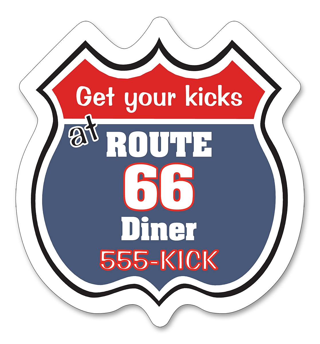 Magnet - Road Sign Shape (2.35x2.5) - 20 Mil. 5