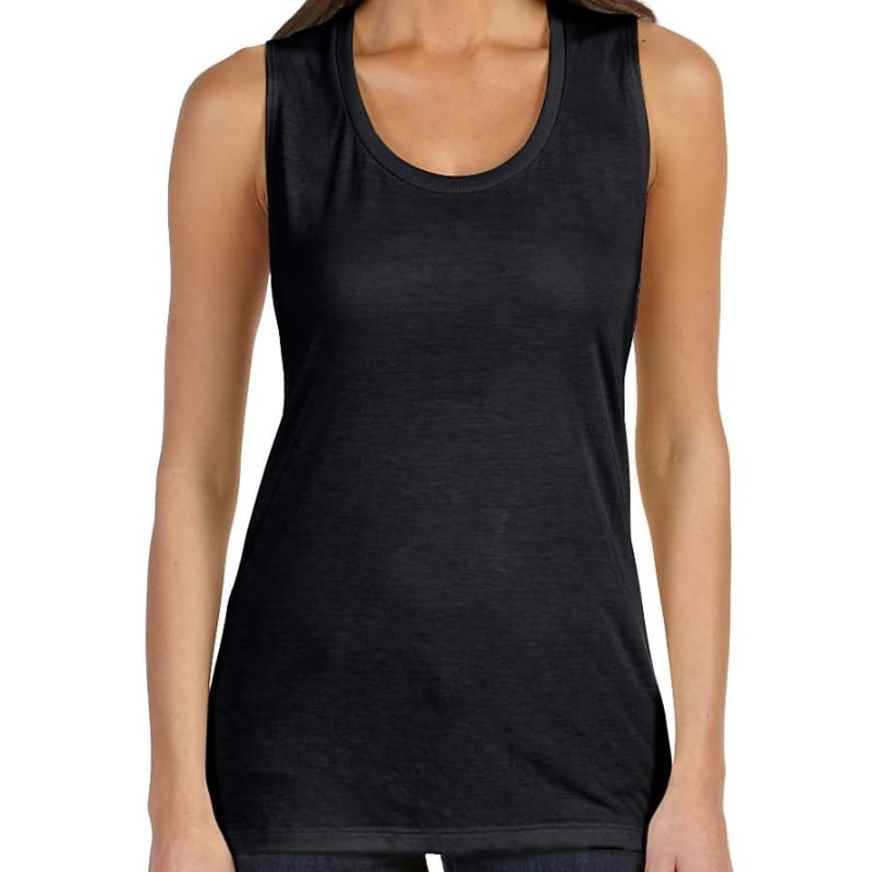 Bella Ladies Flowy Scoop Muscle Tank 16