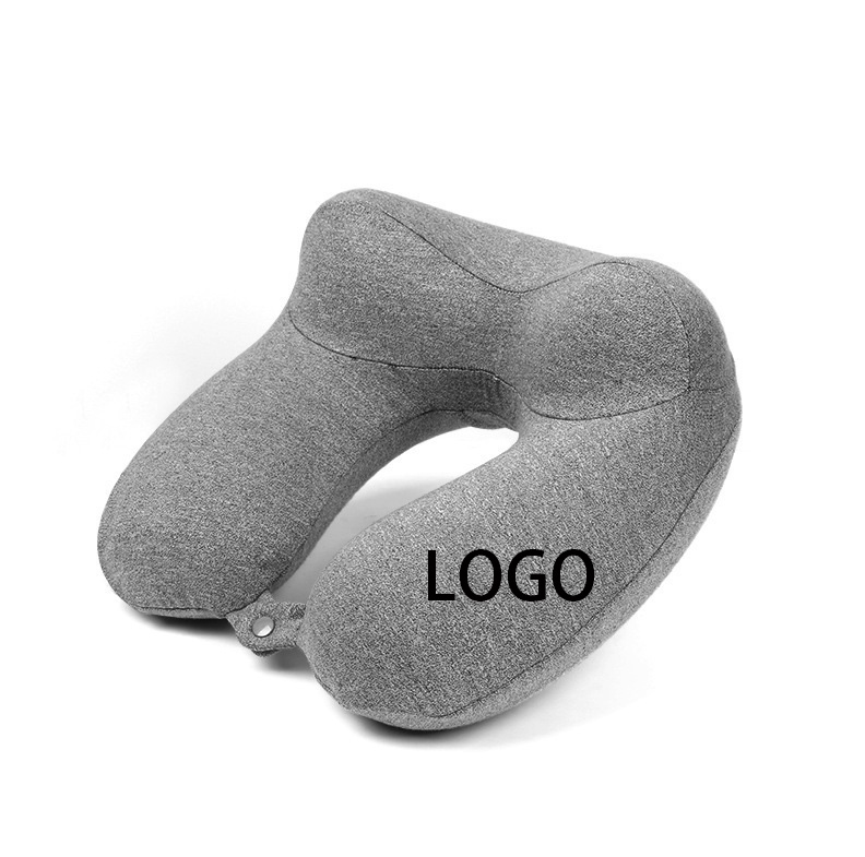 Inflatable U-Shaped Travel Neck Pillow with Elevated Neck Support 2