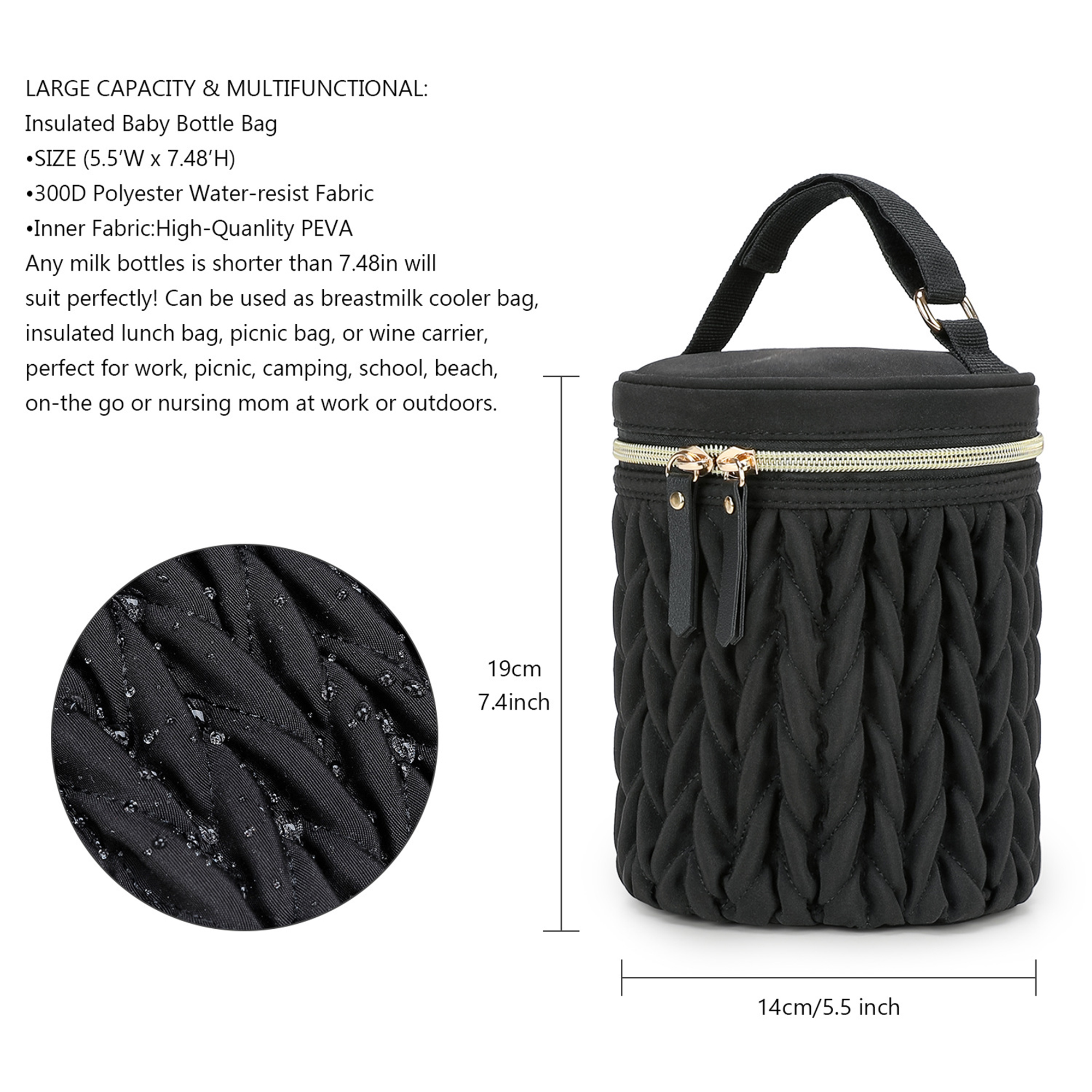 Waterproof Polyester Handheld Milk Warmer Bag 6